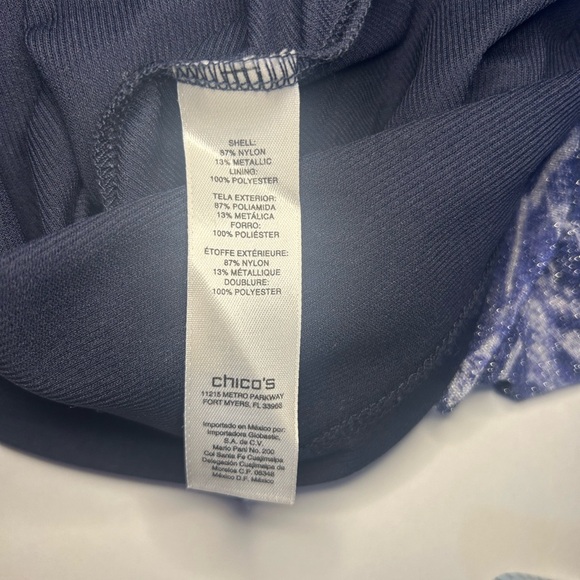 Chico’s Metallic Top - Picture 7 of 7